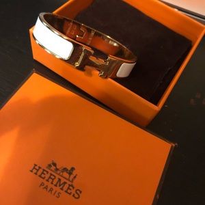 HERMÈS WHITE CLIC BRACELET